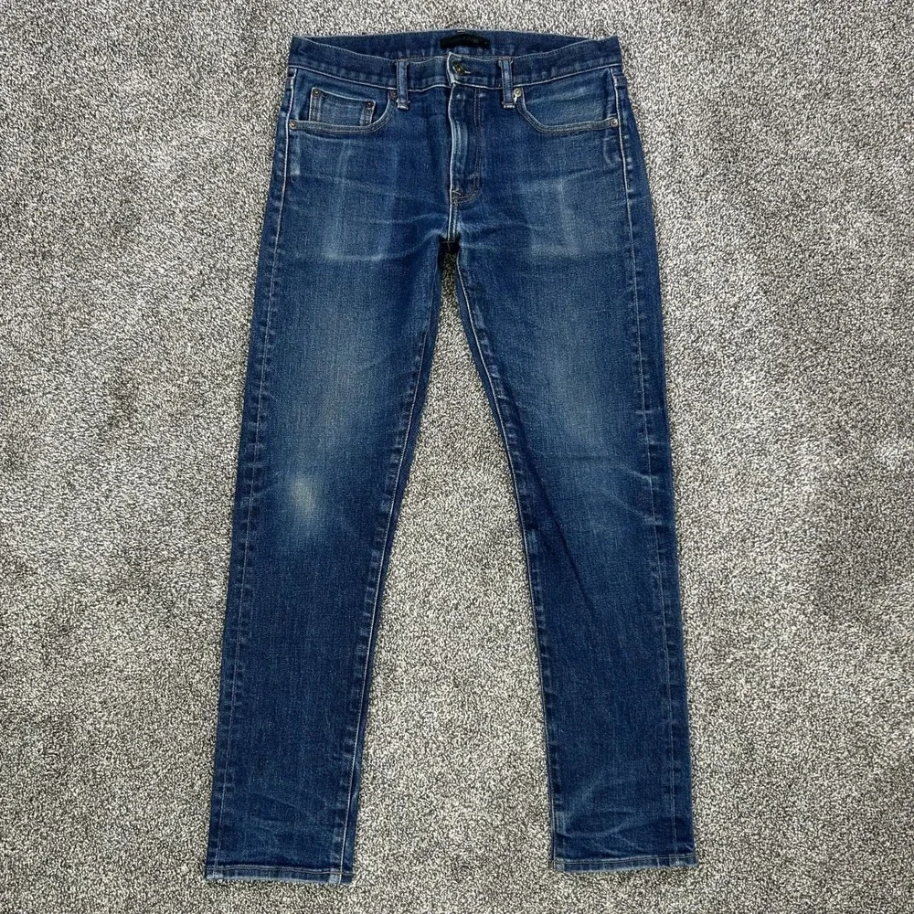 Uniqlo Red Line Kaihara‎ Selvedge Denim Jeans Mens 32x32 Slim Straight Fit Japan